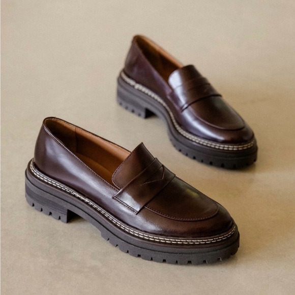 Bobbies Paris Amalia Irish Coffee Brown Loafers - Picture 2 of 6